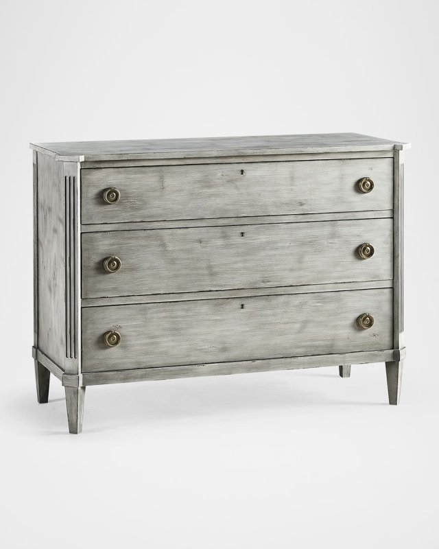 Timeless Gray Aeon Swedish 3-Drawer Chest - 48"